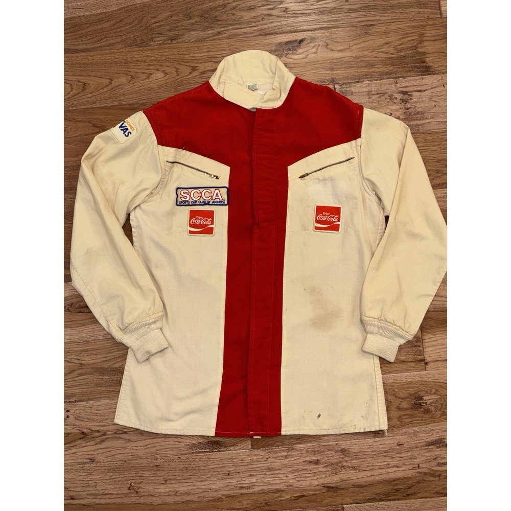 VTG‎ Nomex VAS Enterprises Sports Car Club Of America Racing Jacket Coca-Cola Lg